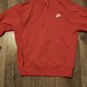 Red nike hoodie